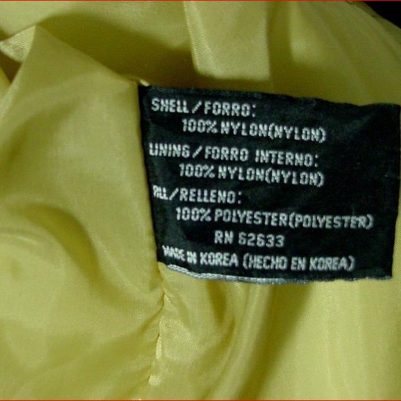 Vtg Pro Players Puffer Hooded Notre Dame Blue /Yellow Jacket Sz 2XL - Picture 7 of 8